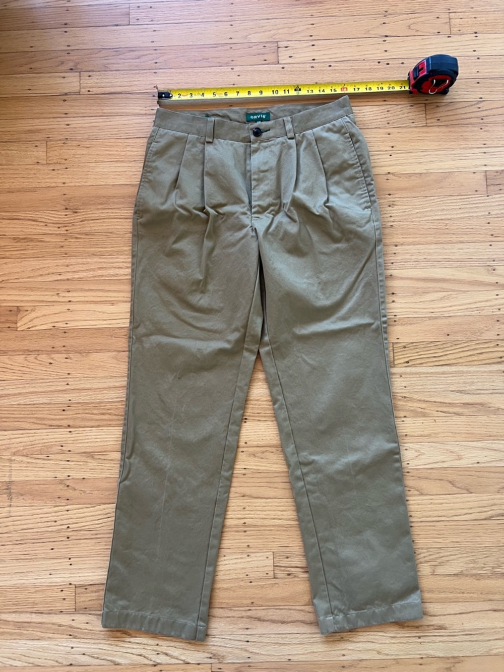 Orvis Men's Khaki Green Chinos